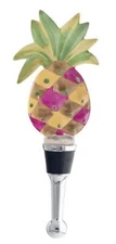 LS Arts Multicolored Pineapple Bottle Stopper