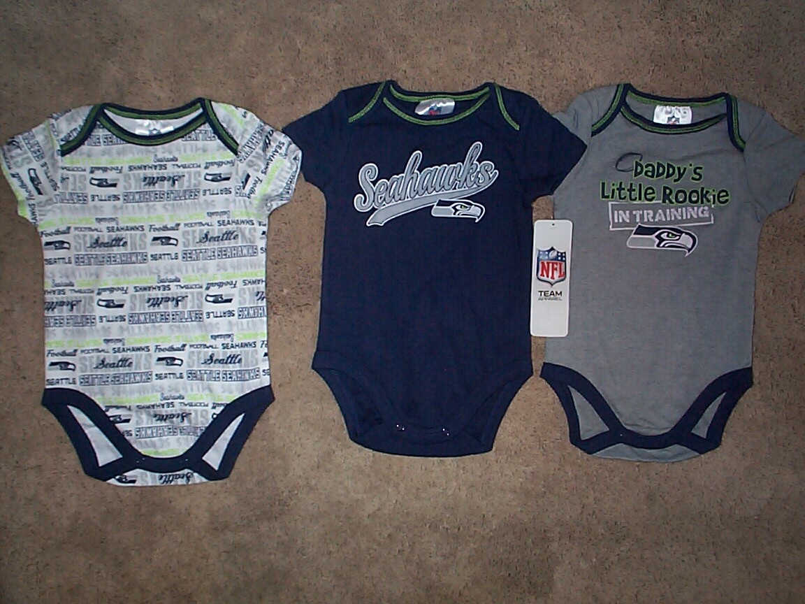 (2025-2026) Seattle Seahawks INFANT BABY NEWBORN Jersey Shirt 0-3M 0-3  Months
