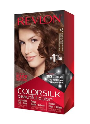 REVLON ColorSilk Permanent Hair Color, Long-Lasting Ammonia Free, Pack of 12