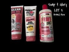 Soap & Glory Body Wash, Moisturizer & Shower Gel Set - Brand New Lot of 3