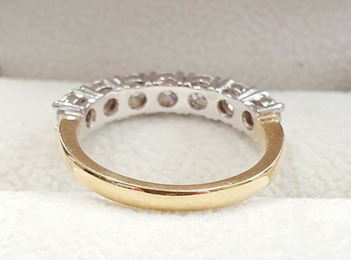 Eternity Ring 18ct Gold Diamond Seven Stone Ring 1.50ct Size O 1/2 RRP £3950 - Picture 5 of 11