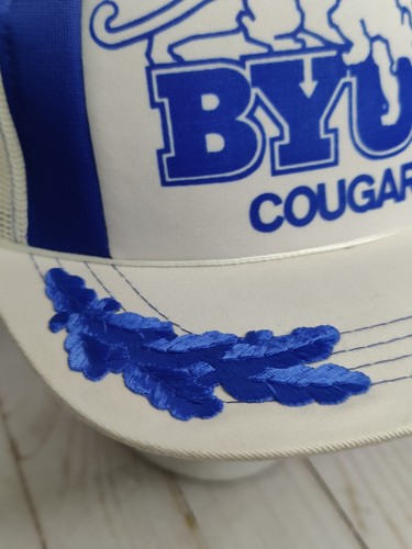 Vintage BYU Cougars #1 SnapBack Mütze Trucker NCAA College selten Ama Pro - Bild 4 von 22