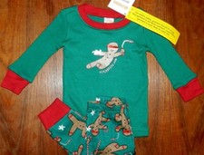 Pajama Set 2pc NinjaBread Cotton Gymmies Gymboree Boy size 6-12 mo New