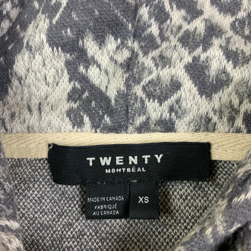Sudadera con capucha corta Twenty Montreal para mujer XS estampado de reptiles elástica de serpiente Foto 3 de 4