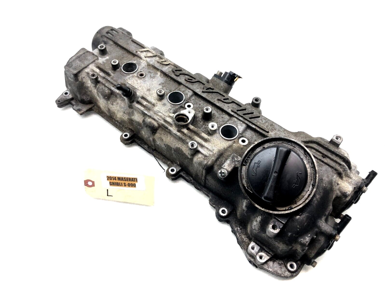 2014-2019 MASERATI GHIBLI 3.0L V6 TWIN TURBO LEFT DRIVER ENGINE VALVE COVER OEM.