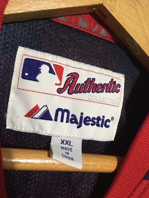 Boston Red Sox Majestic Authentic Pullover 1/4 Zip Jacket