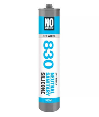 No Nonsense 830 Anti-Schimmel Neutral Sanitär Silikon Dichtstoff Off-White 310ml