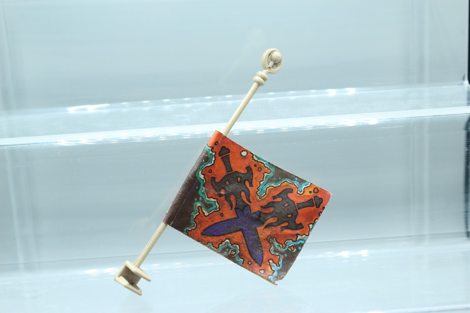 Vintage 1981 He-Man MOTU Castle Grayskull Flag with Pole Part B23