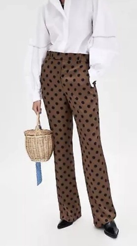 Women Zara New SS18 Polka Dot High 