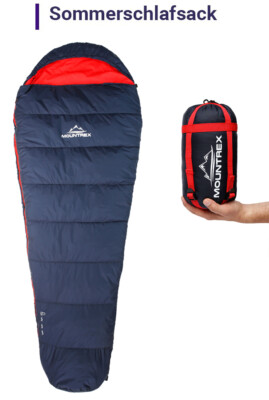 meru schlafsack test Baumwollinlett Mumie, Regular Natur Sport & Freizeit Dak en Trekhaaktenten Obelink Outdoor Sunroof TC Farbe:SHELL