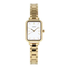 CASIO STANDARD LTP-V009G-7E Analog Quartz Mineral Crystal White Gold