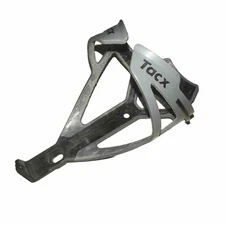 Tacx Deva Water Bottle Cage Gloss Gray Black Biking Holder Garmin Netherlands