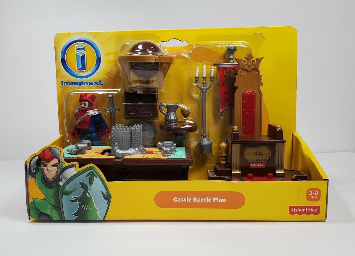 IMAGINEXT CASTLE BATTLE PLAN FIGURE SET KNIGHT KINGS THRONE MOSC