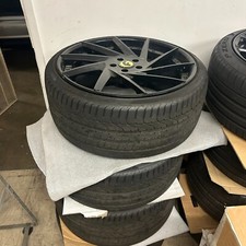 Forgiato Troppo Ecl 21 And 22 Black Set Wheels With Pirelli Tires Forgiato Troppo Ecl 21 And 22 Black Set Wheels With Pirelli Tires