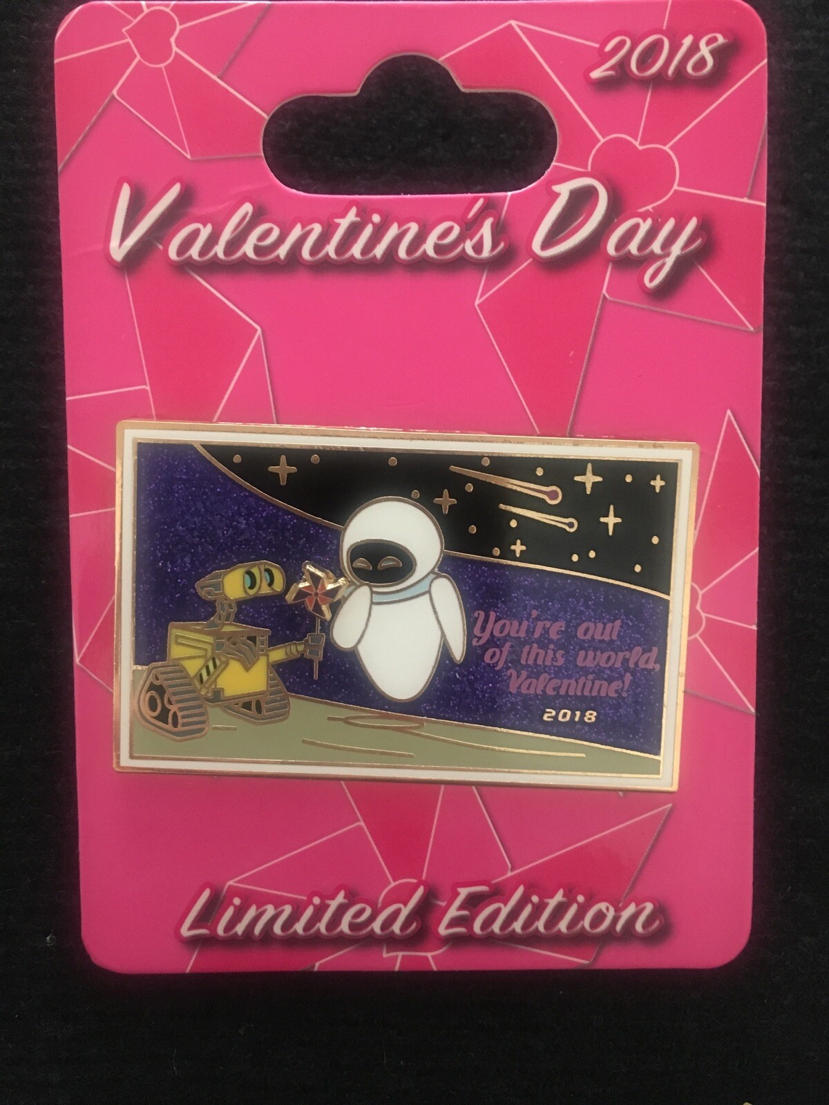 Valentine's Day 2018 Wall-E And Eve Pin Pixar LE 5000