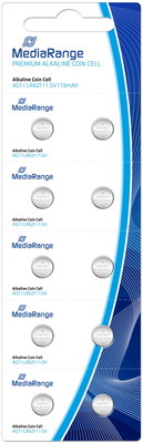 100 Mediarange AG1 / V 364 / LR621 Alkaline Knopfzelle Batterien im 10er Blister