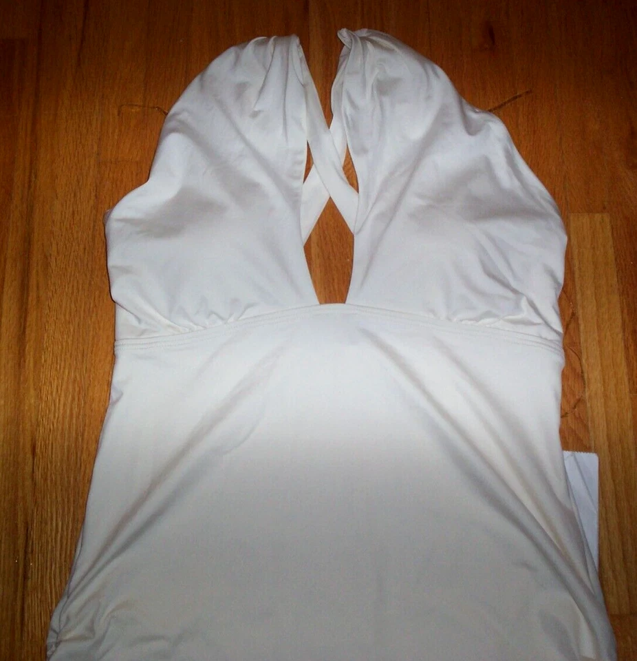 Tankini Carmen Marc Valvo marfim novo com etiquetas, tamanho XL - Imagem 3 de 3