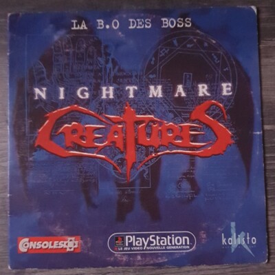 Nightmare Creatures la B.O. des boss. Ost cd audio musik 