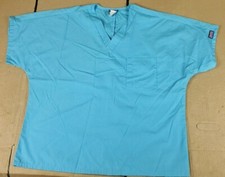 Cherokee 4777 Light blue unisex single breast pocket scrub top size L