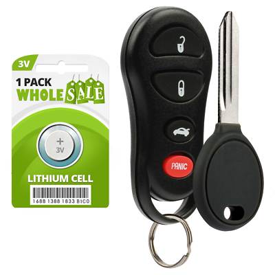 Replacement For 2001 2002 2003 2004 2005 2006 Dodge Stratus Sedan Key + Fob