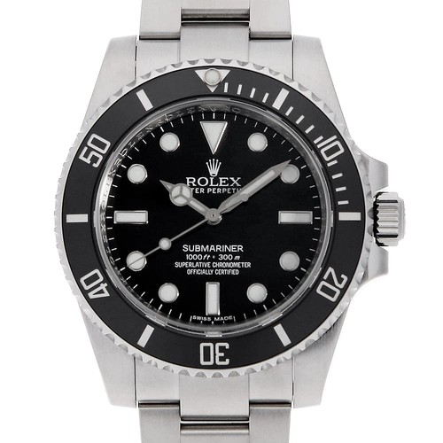 ROLEX SUBMARINER No Date 114060 black G Number second hand mens