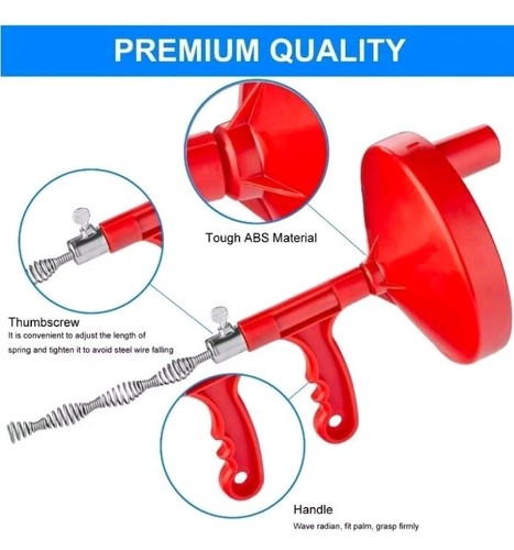 Forlivese Plumbing Snake,25 FT/7.62m Drain Snake, Flexible Drain Unblocker Tools - Picture 3 of 5
