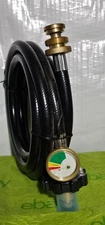 12FT Propane Extension Hose w/Gauge for Propane Tank for Most Propane Applian US