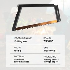 Portable Folding Camping Saw 32cm for Wood Branches Outdoor Tool
