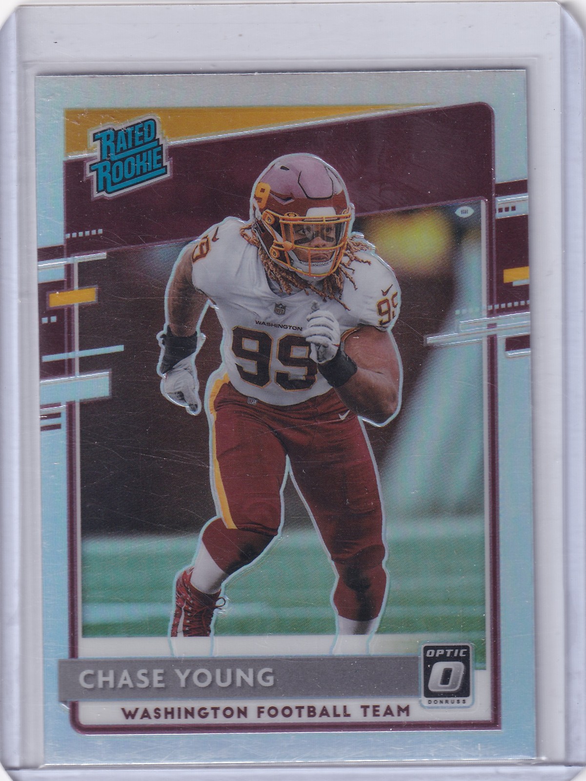 Chase Young - 2020 Donruss Optic - Holo - #166 - Commanders (RC)