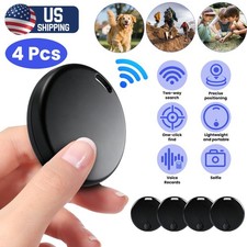 4 Pack GPS Tracker Wireless Bluetooth Anti-Lost Wallet Key Pet Finder US Locator