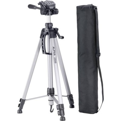 Cullmann Alpha 2500 Dreibeinstativ Arbeitshöhe=63 - 165 cm Silber inkl. Tasche