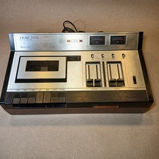 TEAC A-170S Stereo Cassette Deck Recorder Dolby Solid Wood Veneer Plays READ