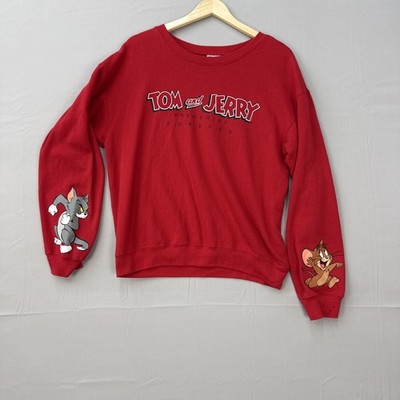 Tom and Jerry Size Large Red Sweatshirt