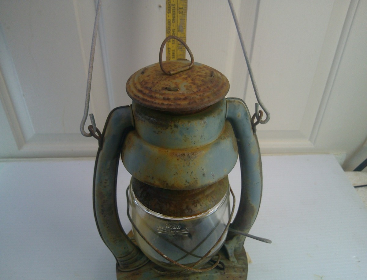Vintage EMBURY No.2 AIR PILOT LANTERN: Embury Mfg. Co., Warsaw