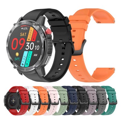 Sport Silicone Straps For LEMFO K22 PRO K27 K37 C20 K56 PRO LEM56 DM50 C22 Smart