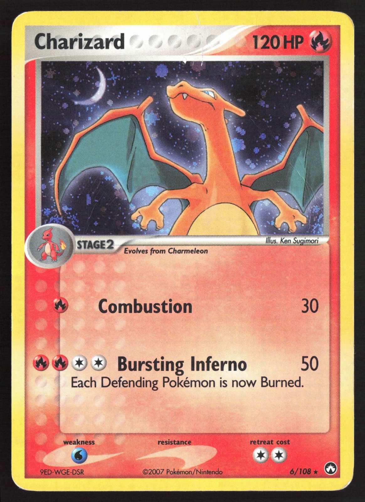 Pokemon Charizard Holo EX Power Keepers 6/108 MP