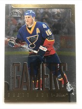Brett Hull 1996-97 Leaf #178 GAMERS FRACTICAL MATRIX SSP BLUES NICE!!