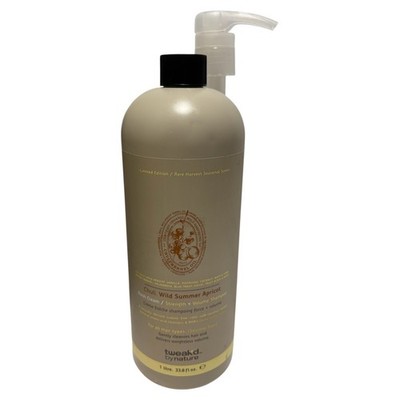 Tweak'd by Nature Wild Apricot Shampoo 33.8 oz Each New Sealed w/Pump