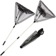 Angling Pursuits 50cm Triangular Folding Net and Handle Combo Universal Fish Net