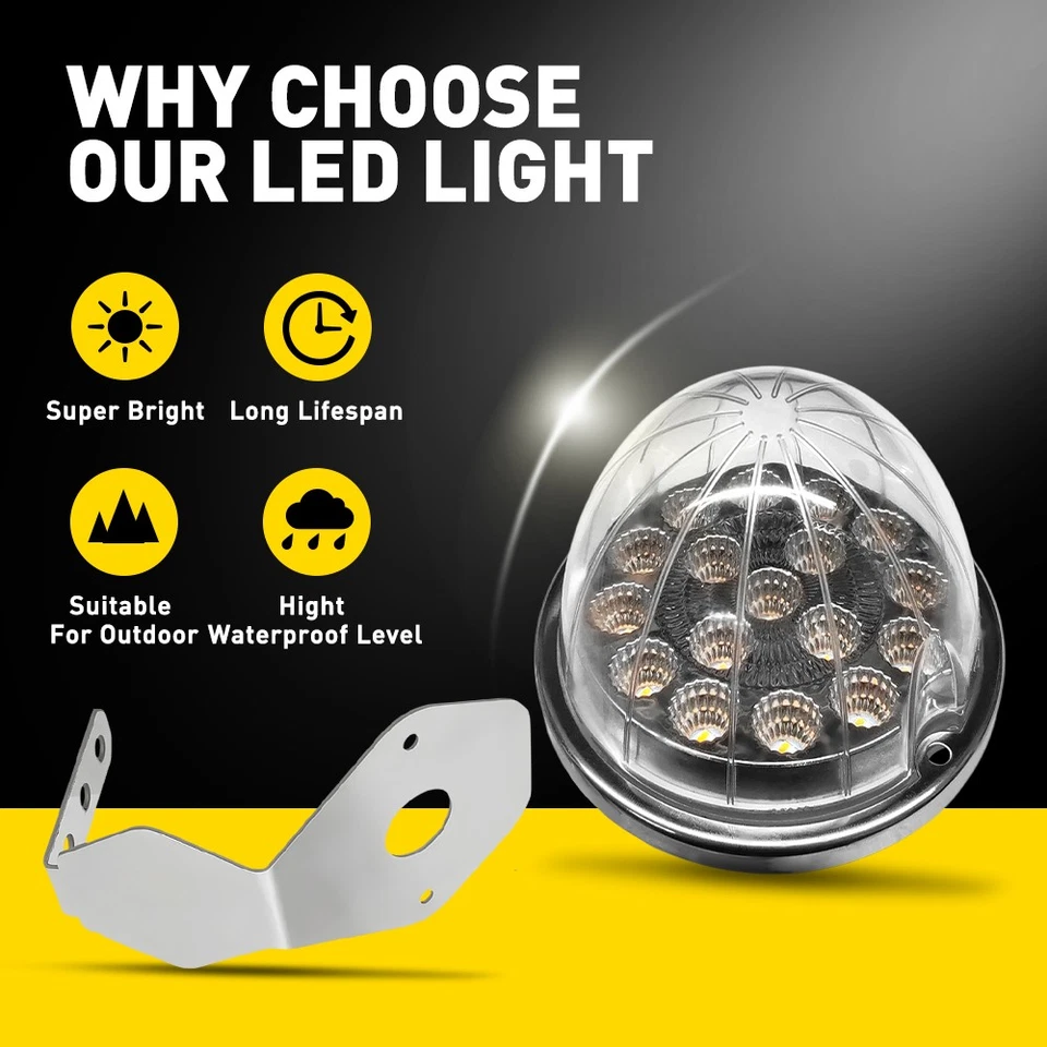 Soporte de marco de luz de sandía abrazadera de billet de montaje en ángulo + lámpara LED ámbar/azul Foto 2 de 4