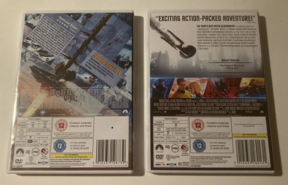 Star Trek & Star Trek Into Darkness two movie set dvd 2 - Image 4 of 4