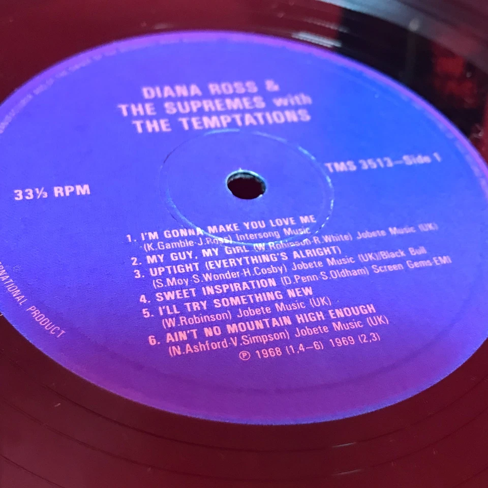 Diana Ross & The Supremes With The Temptations 1982 UK vinyl LP Pickwick - Image 4 of 4