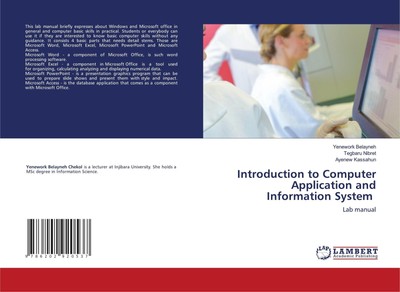 Introduction to Computer Application and Information System | Lab manual | Buch