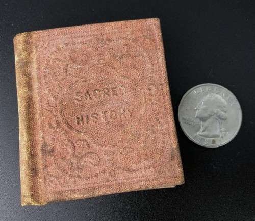 Rare Antique 1800's 1865 Miniature Children's Book Sacred History | eBay