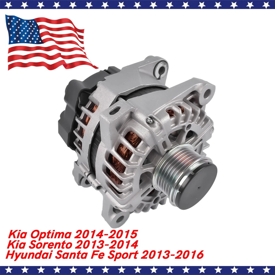 Alternator for Hyundai Santa Fe Sport 2013-2016 Kia Optima 2014-2015 2.4L 150A - Image 3 of 4