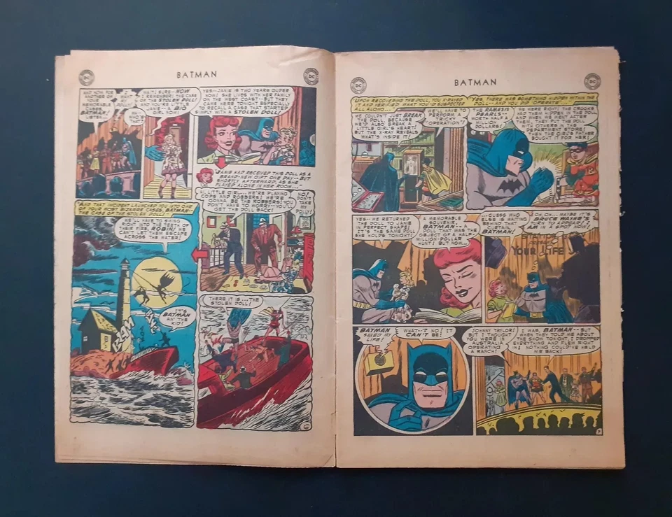 Original Batman no 87 Golden age 1954 DC comics - Image 3 of 4