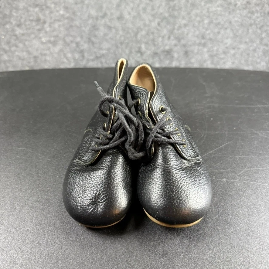 Botas al tobillo de cuero para bebé Teg + Lai con cordones zapatos para niños pequeños negros talla 8 Foto 3 de 4