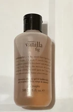 Philosophy Sweet Vanilla Fig Shampoo, Shower Gel & Bubble Bath 6 oz, New