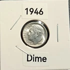 1946 Roosevelt Dime, BU Uncirculated, 90% Silver, 10c, U.S. Coin