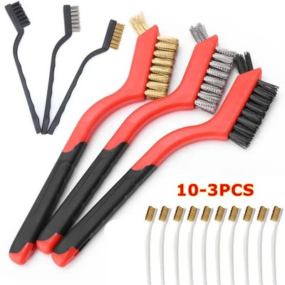 Drahtbürsten Set Nylon Edelstahl Messing Polierbürsten Reinigungswerkzeug